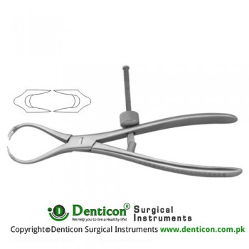 Repositioning Forcep / Patella Forcep Self - Centering Stainless Steel, 18.5 cm - 7 1/4"